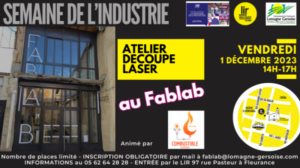 Fleurance : Semaine de l’industrie :  visites d’entreprises et  ateliers au fablab