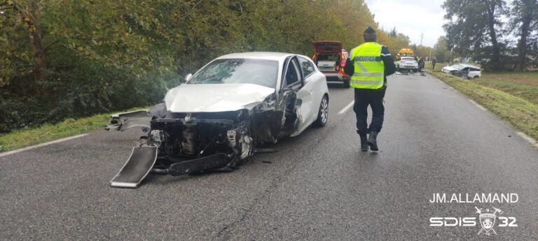 Gers – L’accident de la circulation à Montestruc-sur-Gers fait trois victimes en situation d’urgence relative –