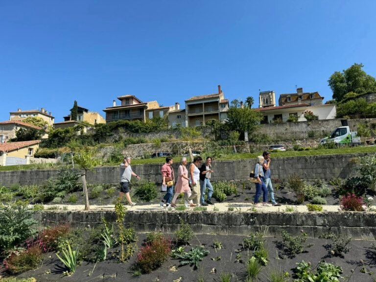 Lectoure : Jardin Deu Hountanèr : visite de chantier 