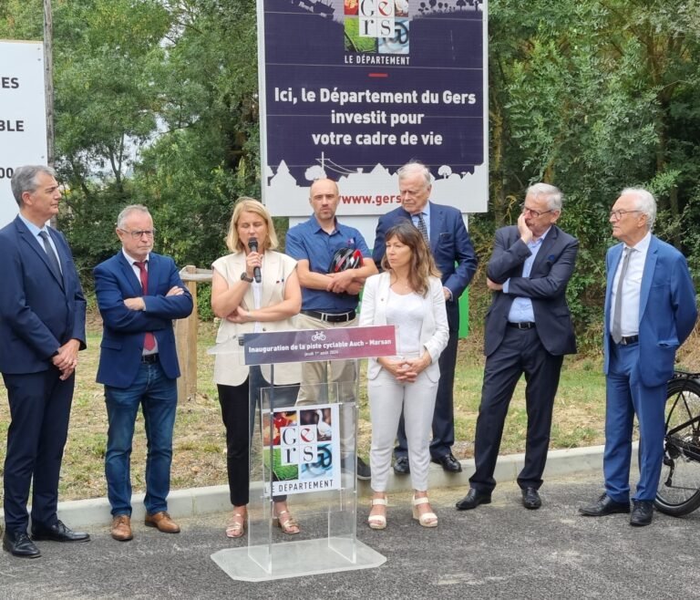 Inauguration de la piste cyclable Auch-Marsan