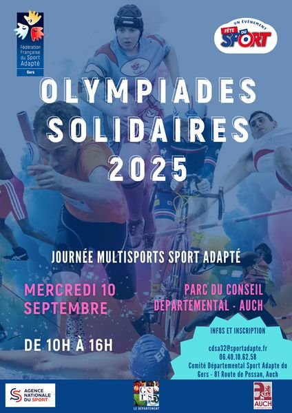 Olympiades Solidaires du Sport Adapté dans le Gers