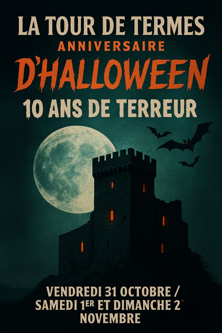 Halloween ensorcelle la tour de Termes pour ses 10 ans