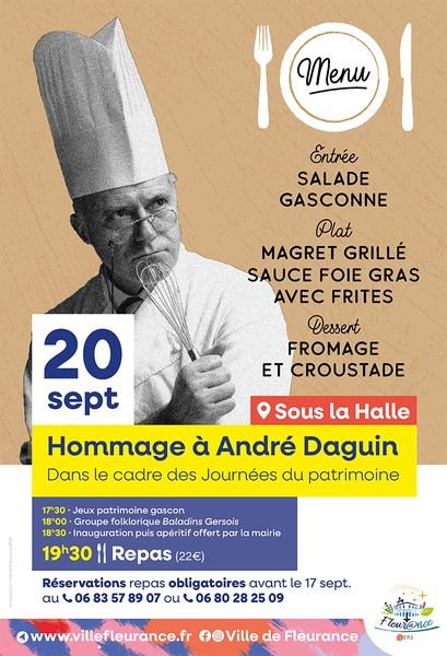 Un hommage gourmand à André DAGUIN