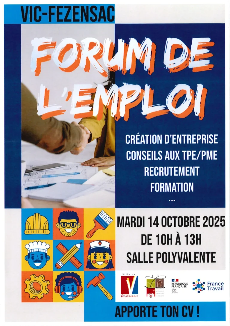 Forum de l’emploi à Vic-Fezensac : une matinée dédiée aux opportunités professionnelles