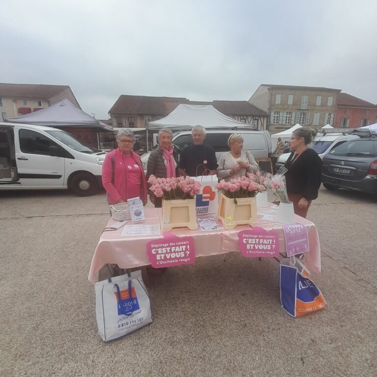 Octobre Rose : mobilisation sur le marché de plein vent à Marciac