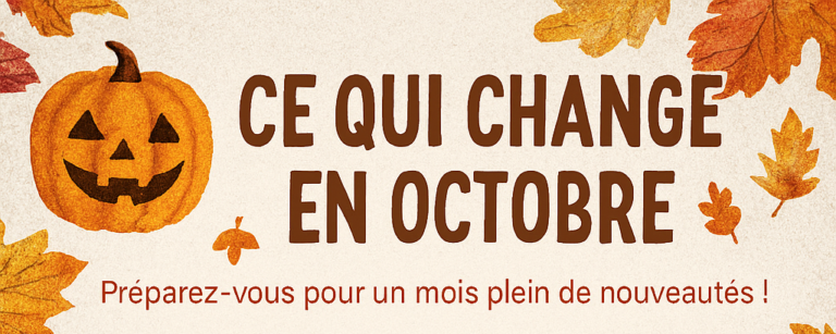 Tour d’horizon des principales nouveautés au mois d’octobre