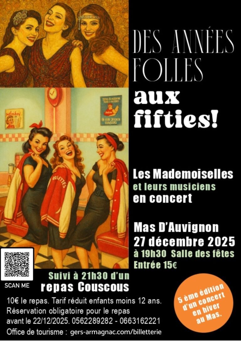 Mas D’Auvignon : Les Mademoiselles et leurs musiciens en concert