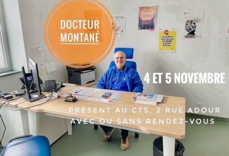 Présence du Dr Montané au CTS les 4 et 5 novembre