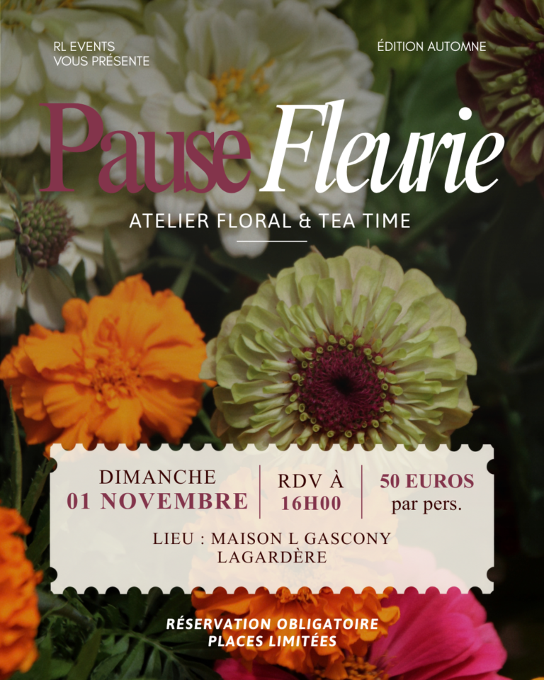 Lagardère une Pause fleurie : Atelier Floral & Tea Time – Édition Automne