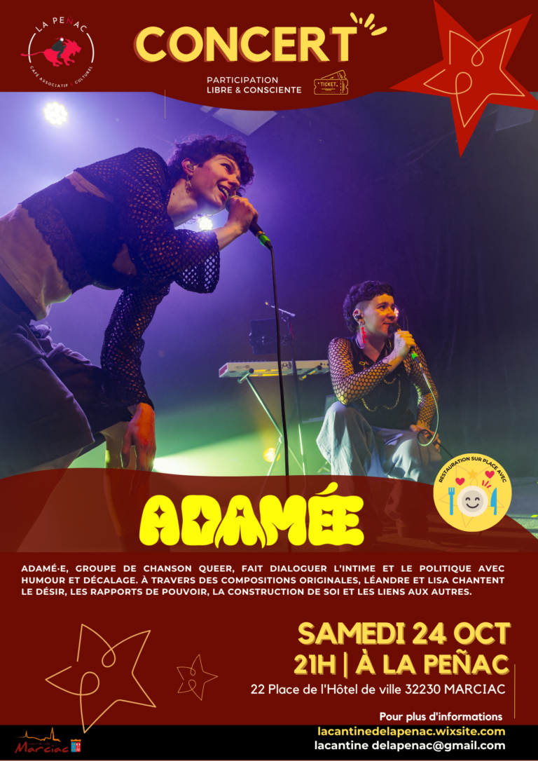 À la Penac, à Marciac, le duo ADAMEE en concert